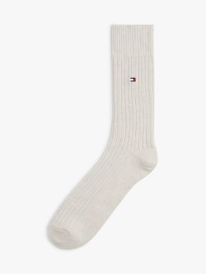white 1-pack wool blend socks for men tommy hilfiger