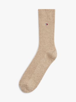 chaussettes avec laine brown pour femmes tommy hilfiger