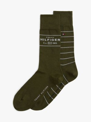 green 2-pack socks for men tommy hilfiger