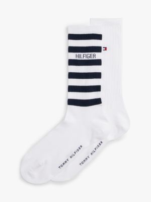white 2-pack sport socks for men tommy hilfiger