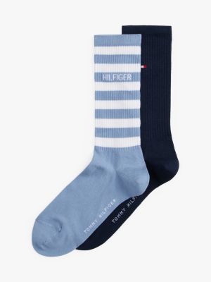 blue 2-pack sport socks for men tommy hilfiger