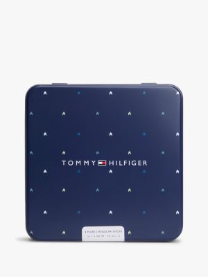 confezione regalo 4 pack calzini con bandiera black da uomini tommy hilfiger