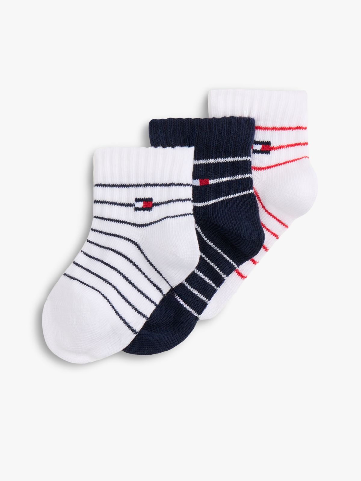3-Pack Breton Stripe Socks Gift Box — Blue