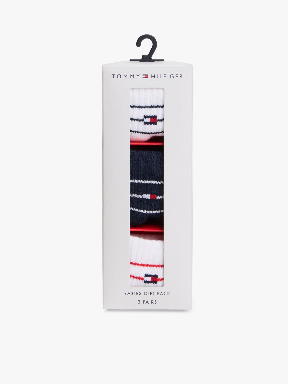 3-Pack Breton Stripe Socks Gift Box — Blue