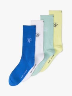 4-Pack TH Monogram Socks Gift Box — Multi 2