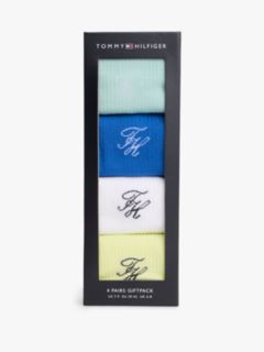4-Pack TH Monogram Socks Gift Box — Multi 1