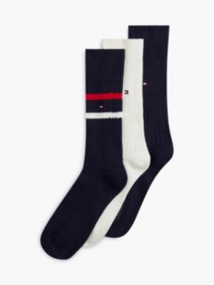 3-Pack Flag Embroidery Boot Socks Gift Box — Blue 2