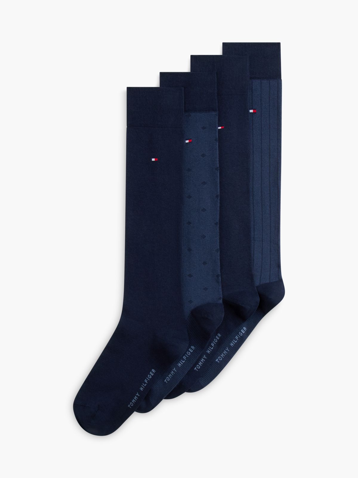 4-Pack Knee-High Socks Gift Box — Blue