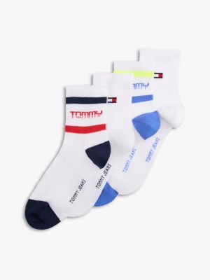 4 pack calzini corti multi da gender-inclusive adulti tommy jeans
