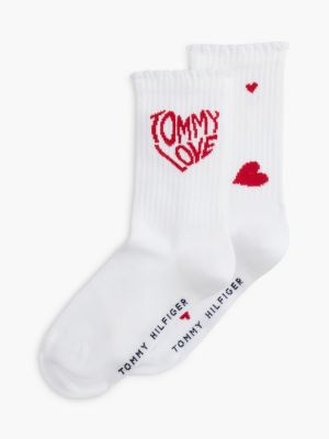 pack de 2 pares de calcetines con logo white de diseño inclusivo infantil tommy hilfiger