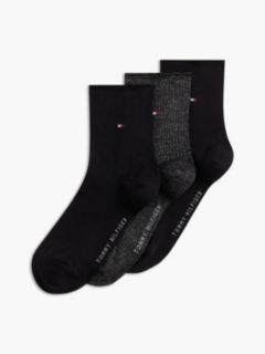 3-Pack Metallic Short Socks Gift Box — Black 2