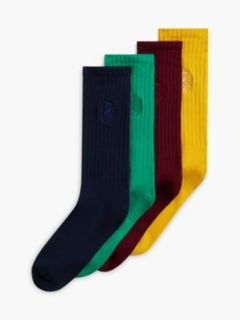 4-Pack Crest Ribbed Socks Gift Box — Multi 2