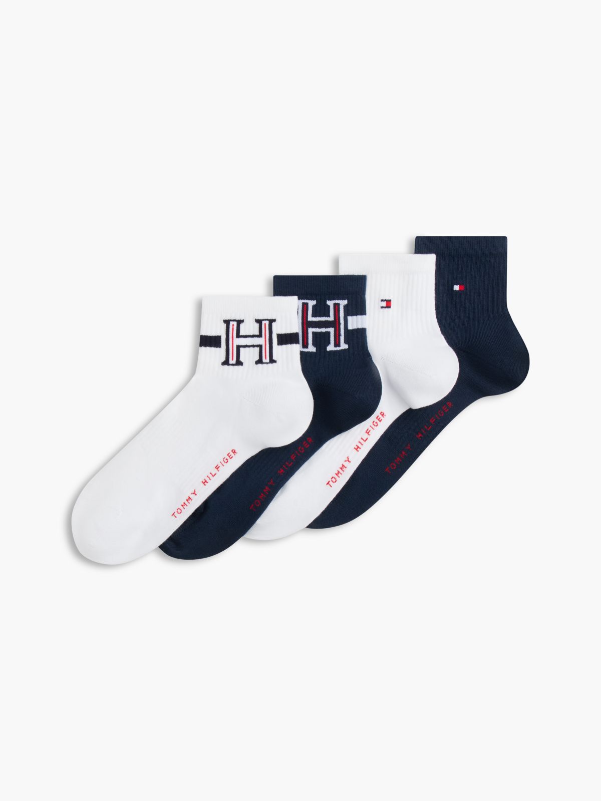 4-Pack Ankle Socks — White
