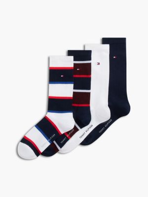 white 4-pack varsity sports socks for men tommy hilfiger