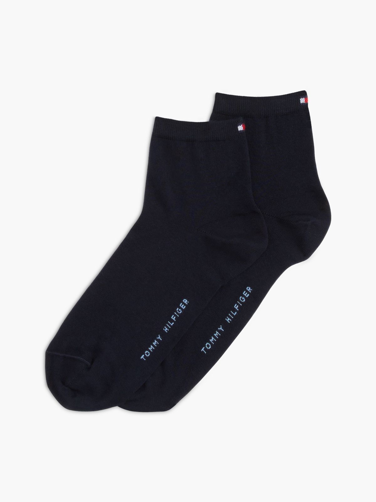2-Pack Flag Embroidery Short Socks — Blue