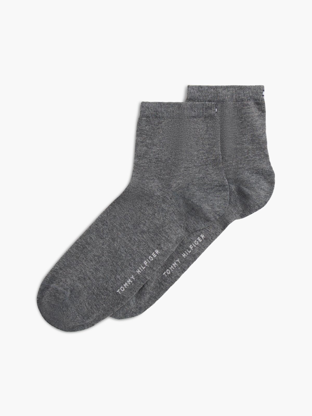 2-Pack Flag Embroidery Short Socks — Grey