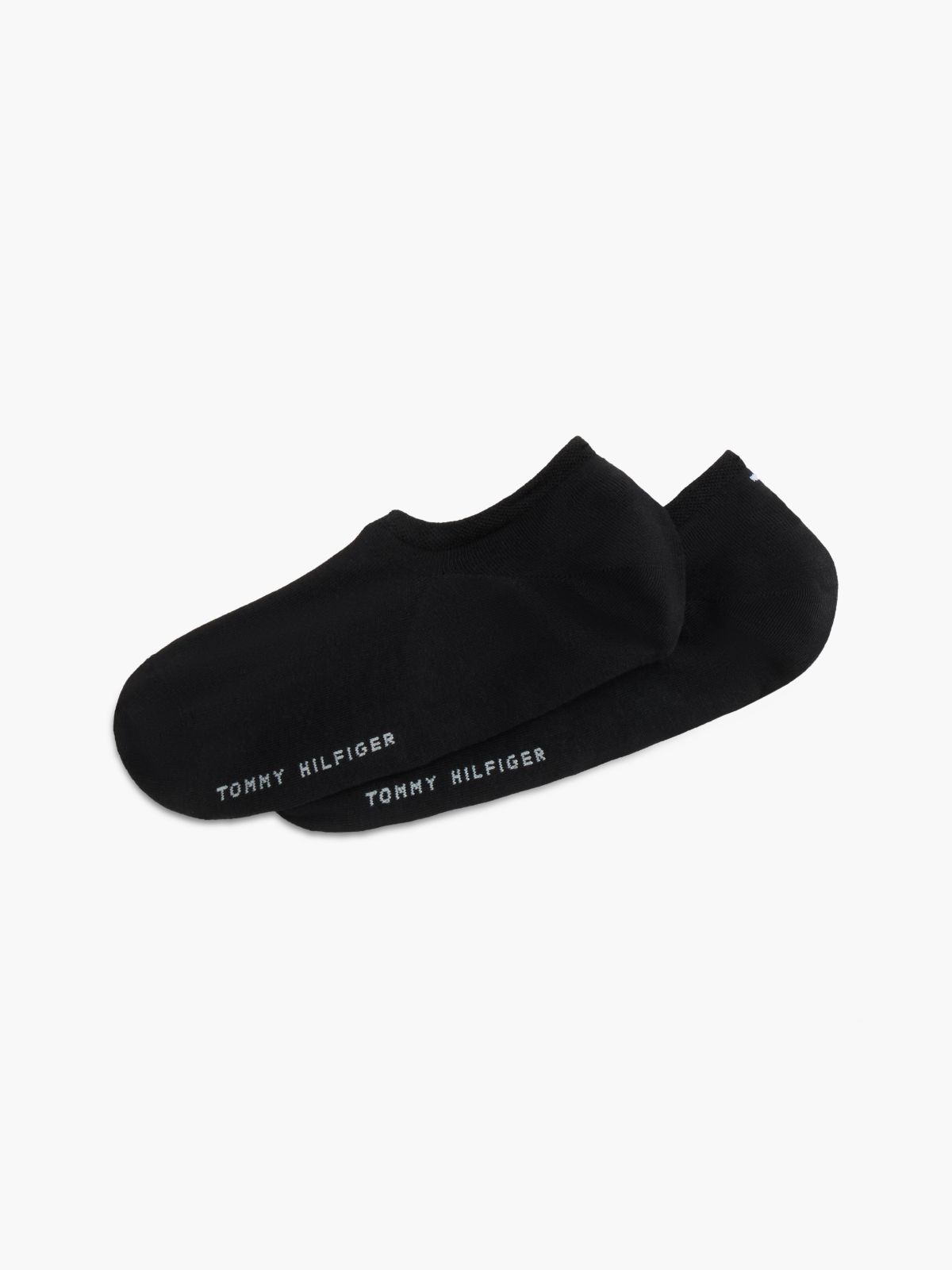 2-Pack Anti-Slip Heel Footie Socks — Black