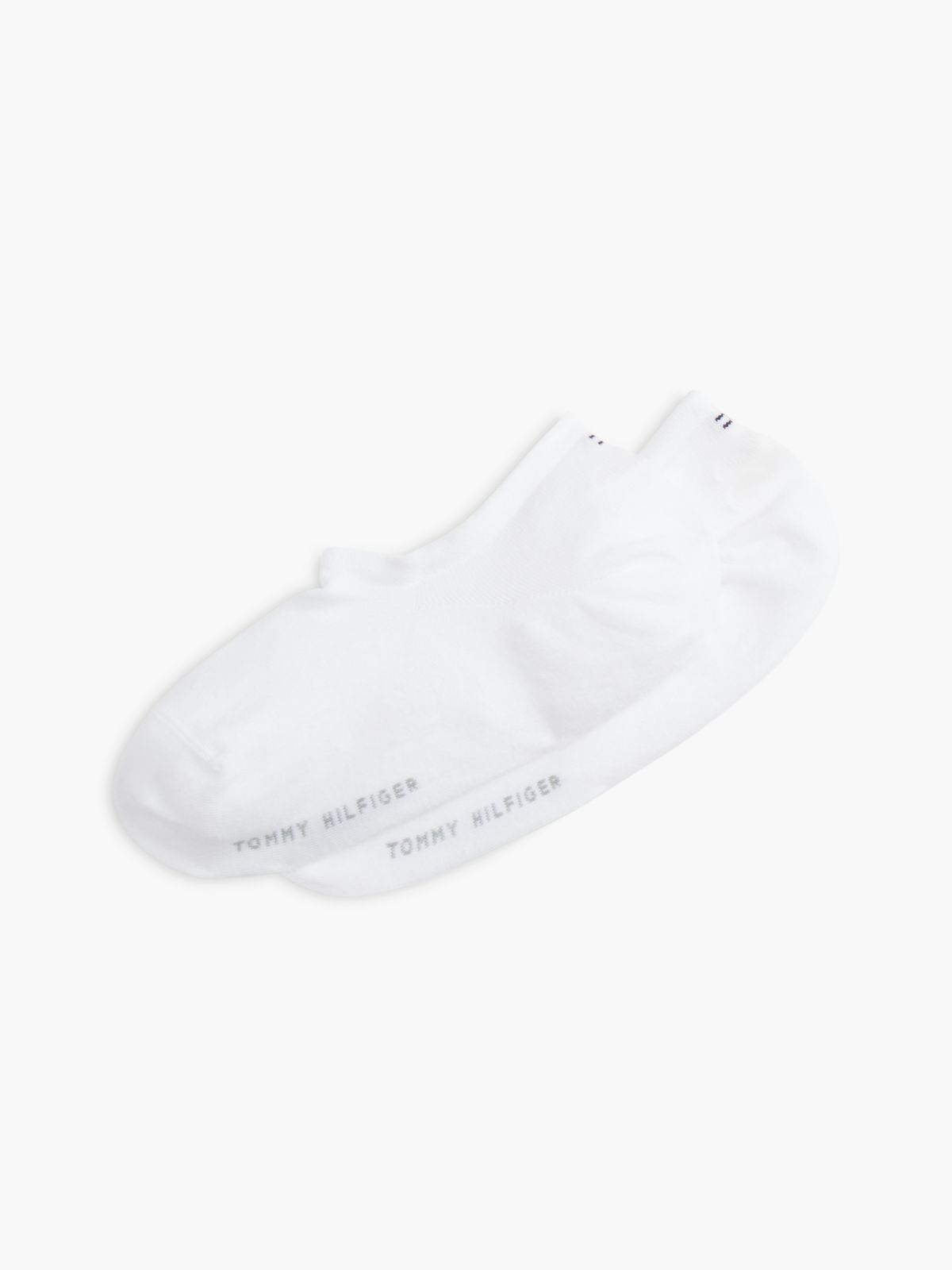2-Pack Anti-Slip Heel Footie Socks — White