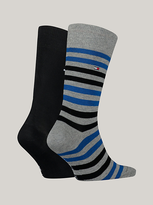 2-Pack Duo Stripe Socks | Blue | Tommy Hilfiger