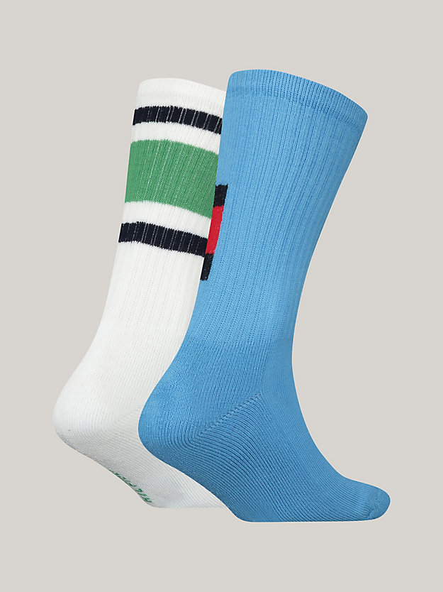 2-Pack Colour-Blocked Flag Socks | Blue | Tommy Hilfiger