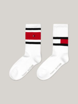 2-Pack Classics Flag Socks | White | Tommy Hilfiger