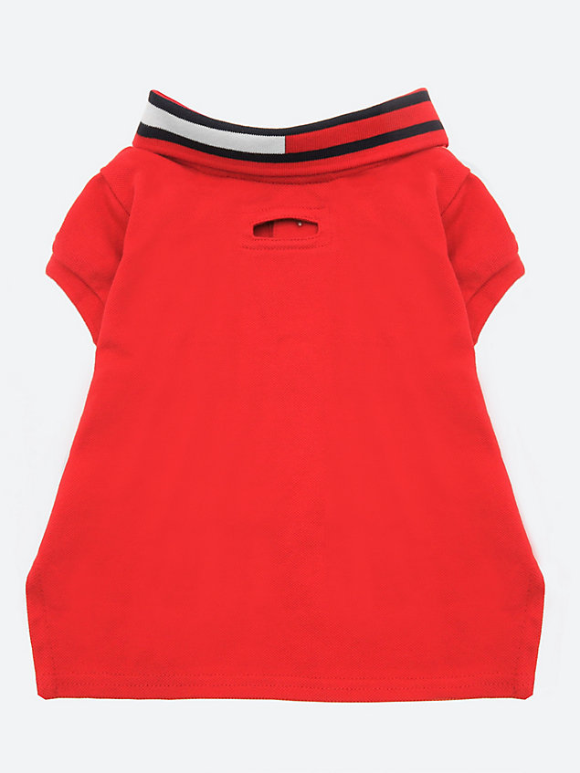 red dog flag collar polo for unisex tommy hilfiger