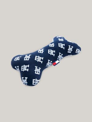 blue spielzeugknochen mit th-monogramm für hunde für unisex - 