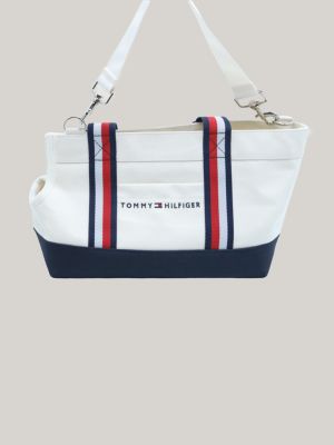 Dog Signature Tape Handle Canvas Tote Multi Tommy Hilfiger