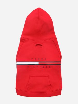 red hoodie für hunde für unisex - tommy hilfiger