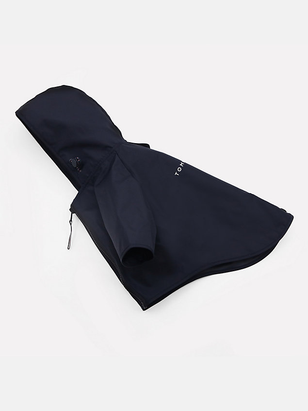 blue dog hooded raincoat for unisex tommy hilfiger