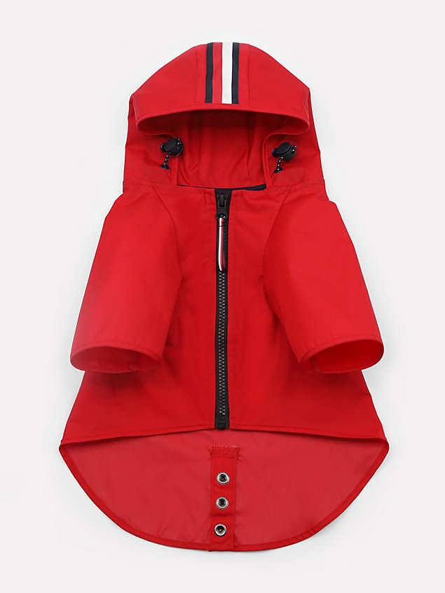 red dog hooded raincoat for unisex tommy hilfiger