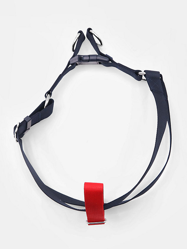 blue dog colour-blocked harness for unisex tommy hilfiger