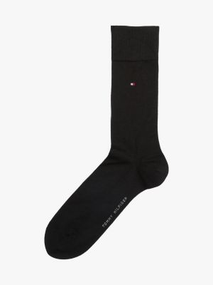 black 1-pack socks with cashmere for men tommy hilfiger