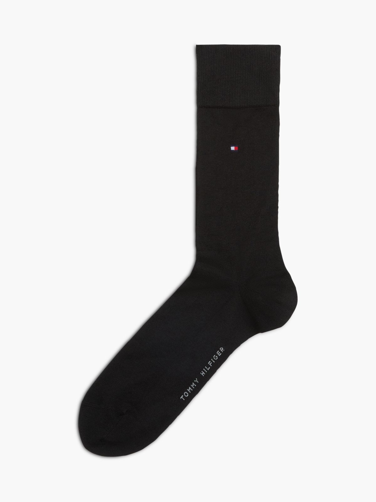 1-Pack Flag Embroidery Socks With Cashmere — Black