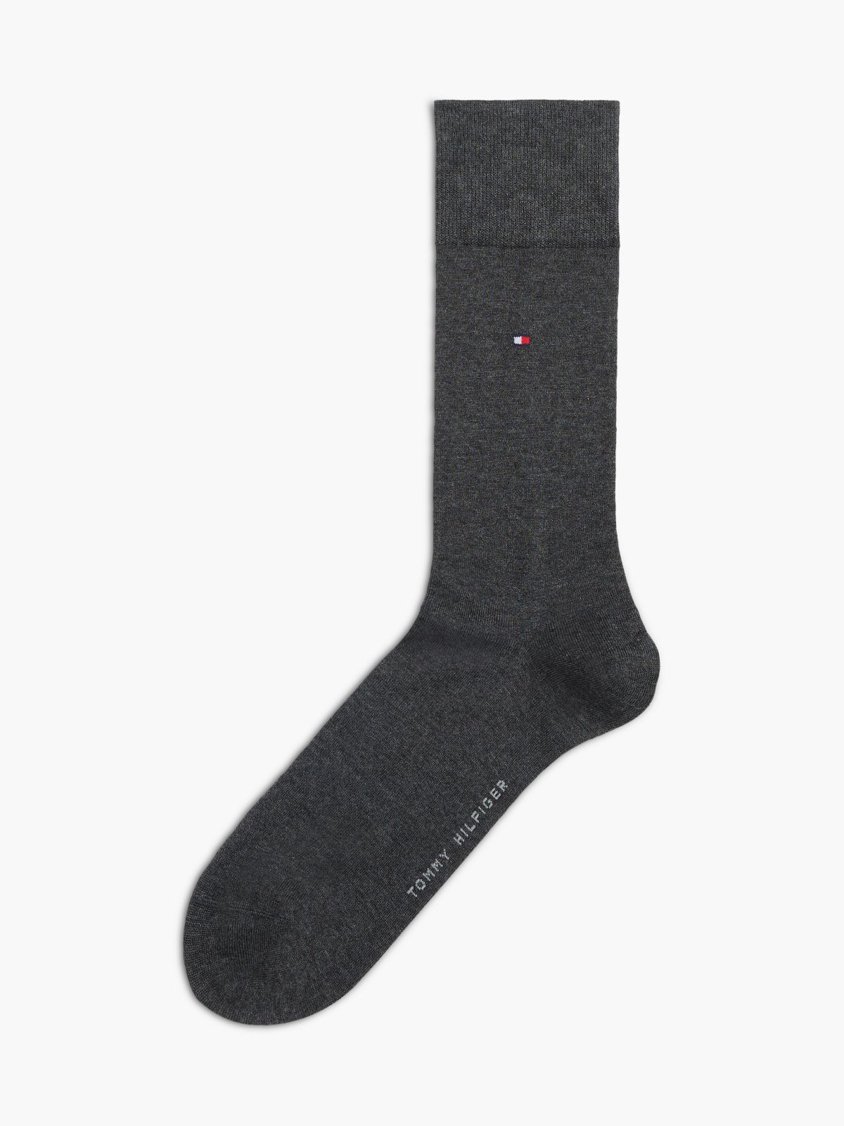 1-Pack Flag Embroidery Socks With Cashmere — Grey