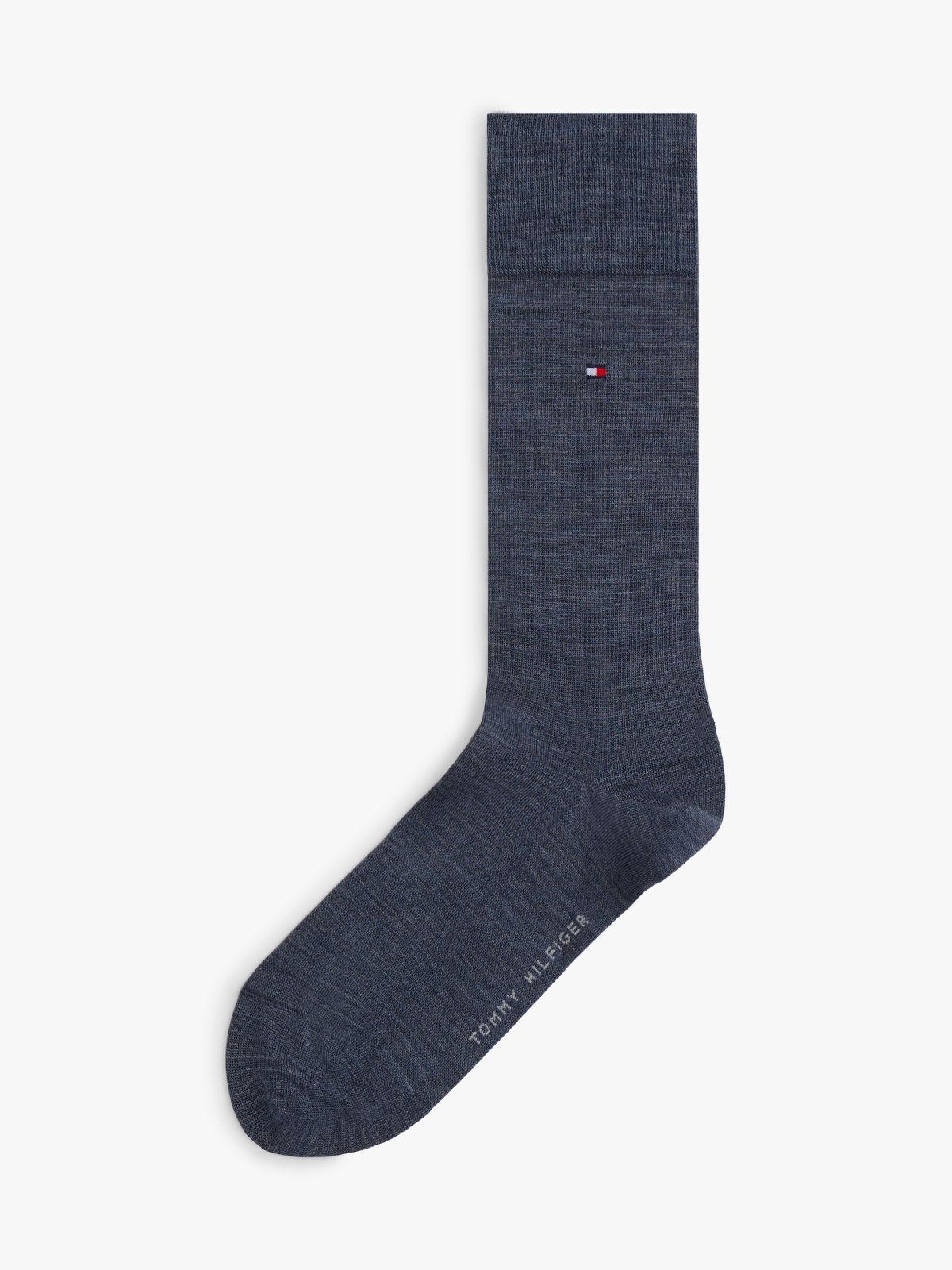 1-Pack Wool Blend Flag Embroidery Socks — Blue
