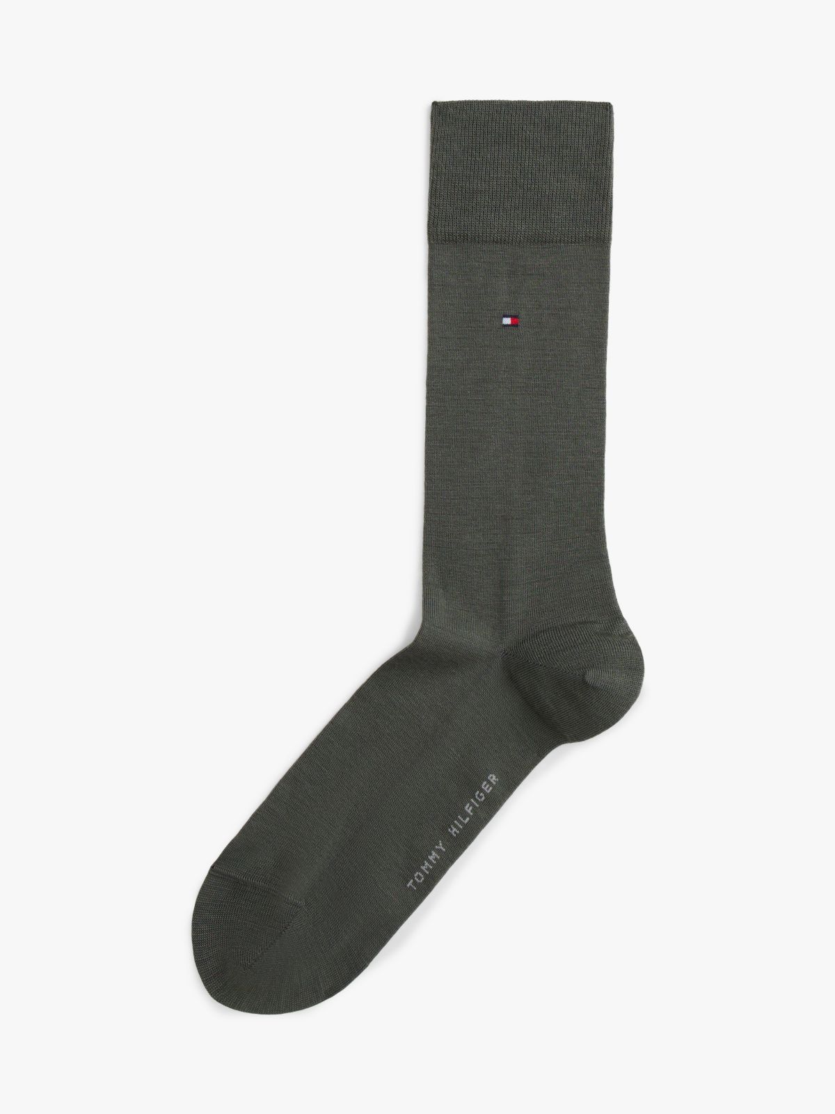 1-Pack Wool Blend Flag Embroidery Socks — Green