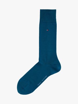 lot de 1 paire de chaussettes vert pour hommes tommy hilfiger