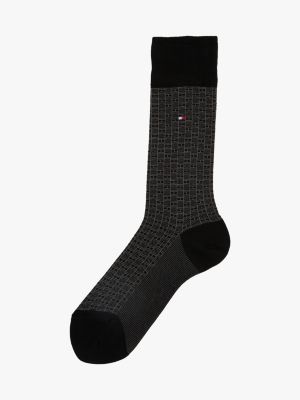 black 1-pack socks for men tommy hilfiger