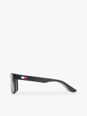 schwarz quadratische sonnenbrille für gender-inclusive erwachsene - tommy hilfiger