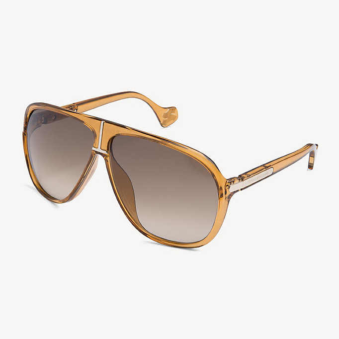 brown zendaya sunglasses for unisex tommy hilfiger