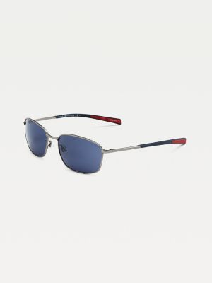 Pique Rectangular Sunglasses | BLUE 