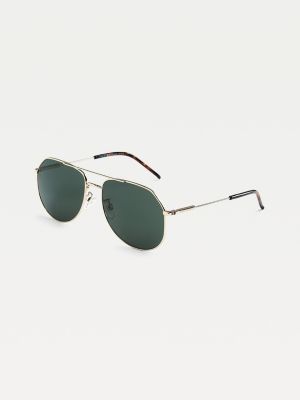 Metal Aviator Sunglasses GOLD Tommy Hilfiger
