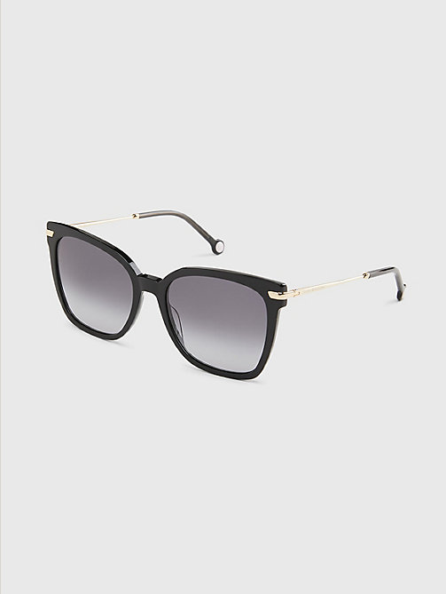 zwart cat-eye zonnebril voor women - tommy hilfiger