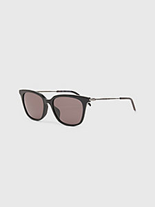 schwarz rechteckige sonnenbrille für herren - tommy hilfiger