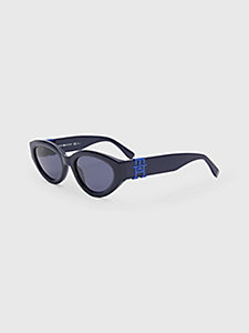 occhiali da sole modern prep blu da donna tommy hilfiger