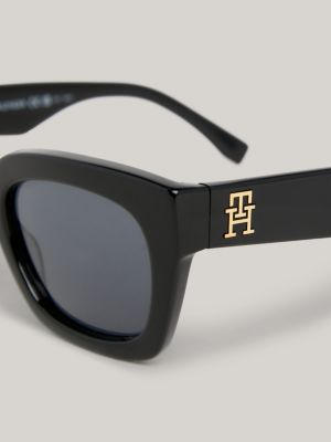 CatEye TH Monogram Sunglasses Black Tommy Hilfiger