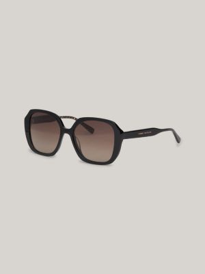 Oversized Square Sunglasses, Black