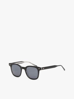 black square rivet sunglasses for men tommy hilfiger