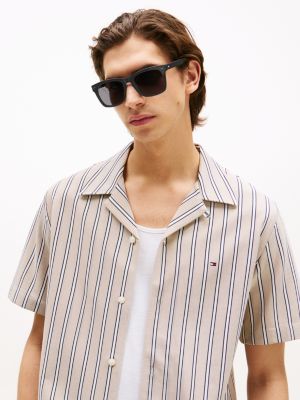 black square sunglasses for men tommy hilfiger